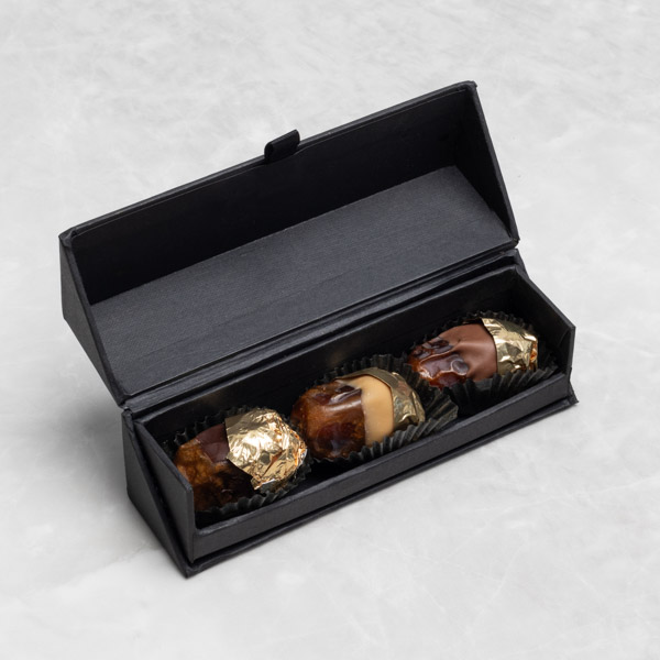3 Gold Date Bar box
