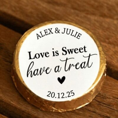 8g Branded Disc Wedding Favour