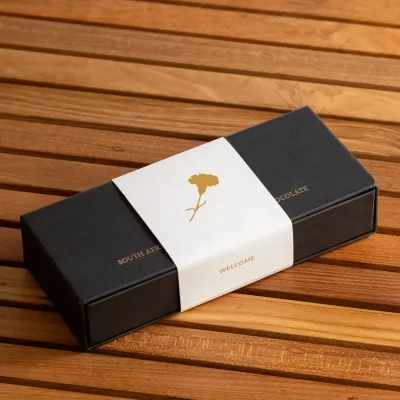 Hippolytas Chocolate 10 piece gift drawer with a custom branded sleeve