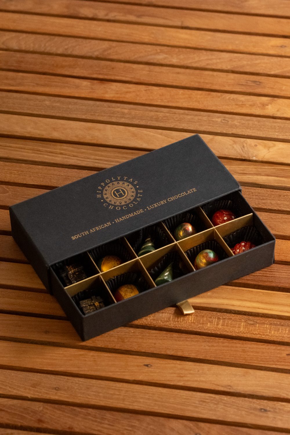 Hippolytas Diwali gift drawer 10 piece handmade chocolate