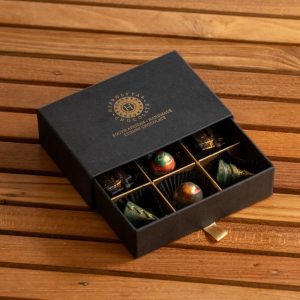 Hippolytas Diwali gift drawer 6 piece handmade chocolate